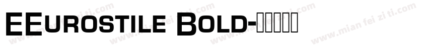 EEurostile Bold字体转换